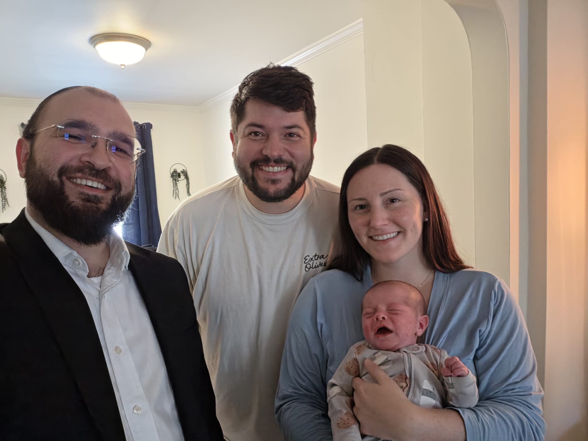 Family and baby photo for baby circumcision care