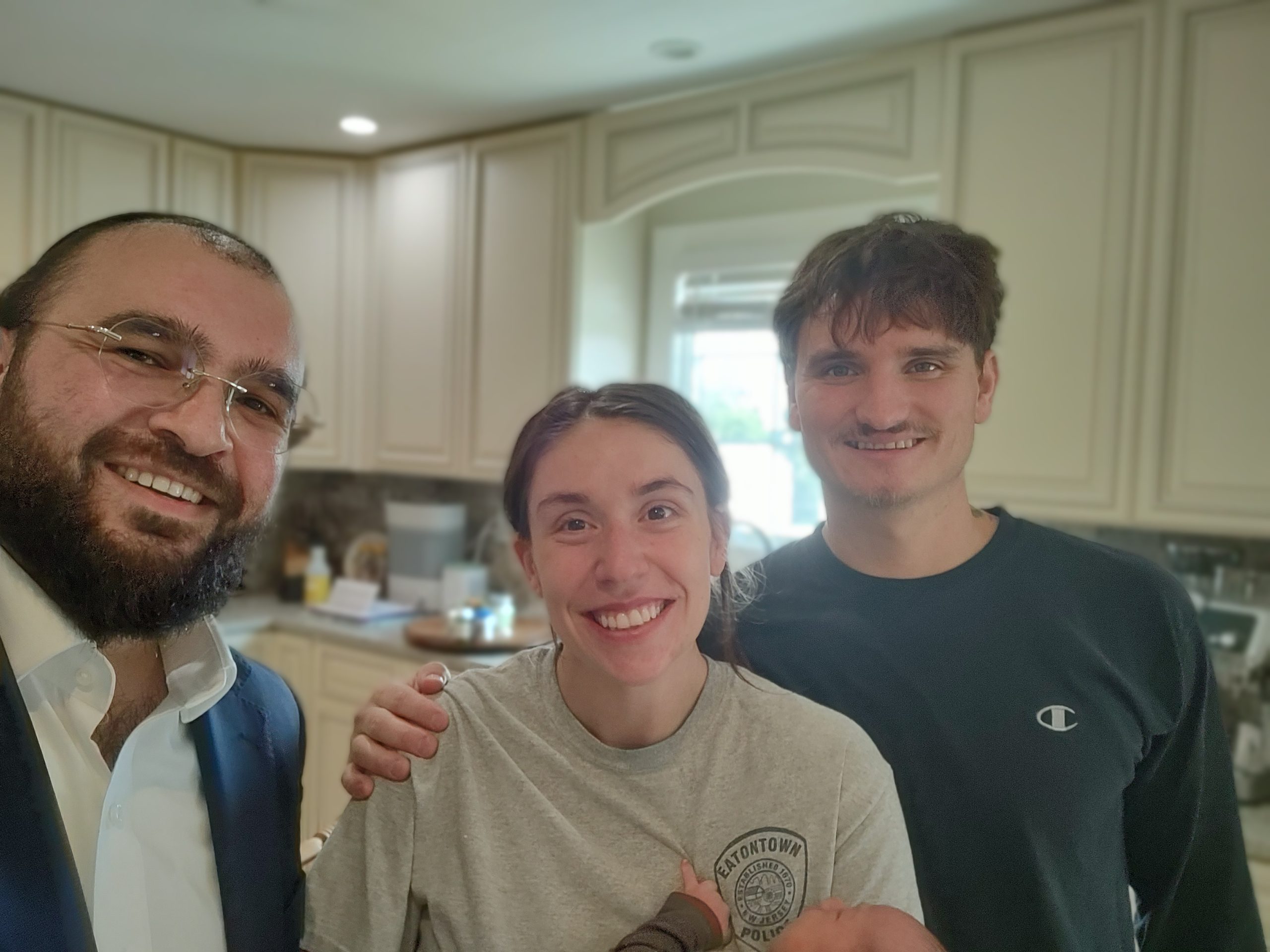 Family and baby photo for infant circumcision care