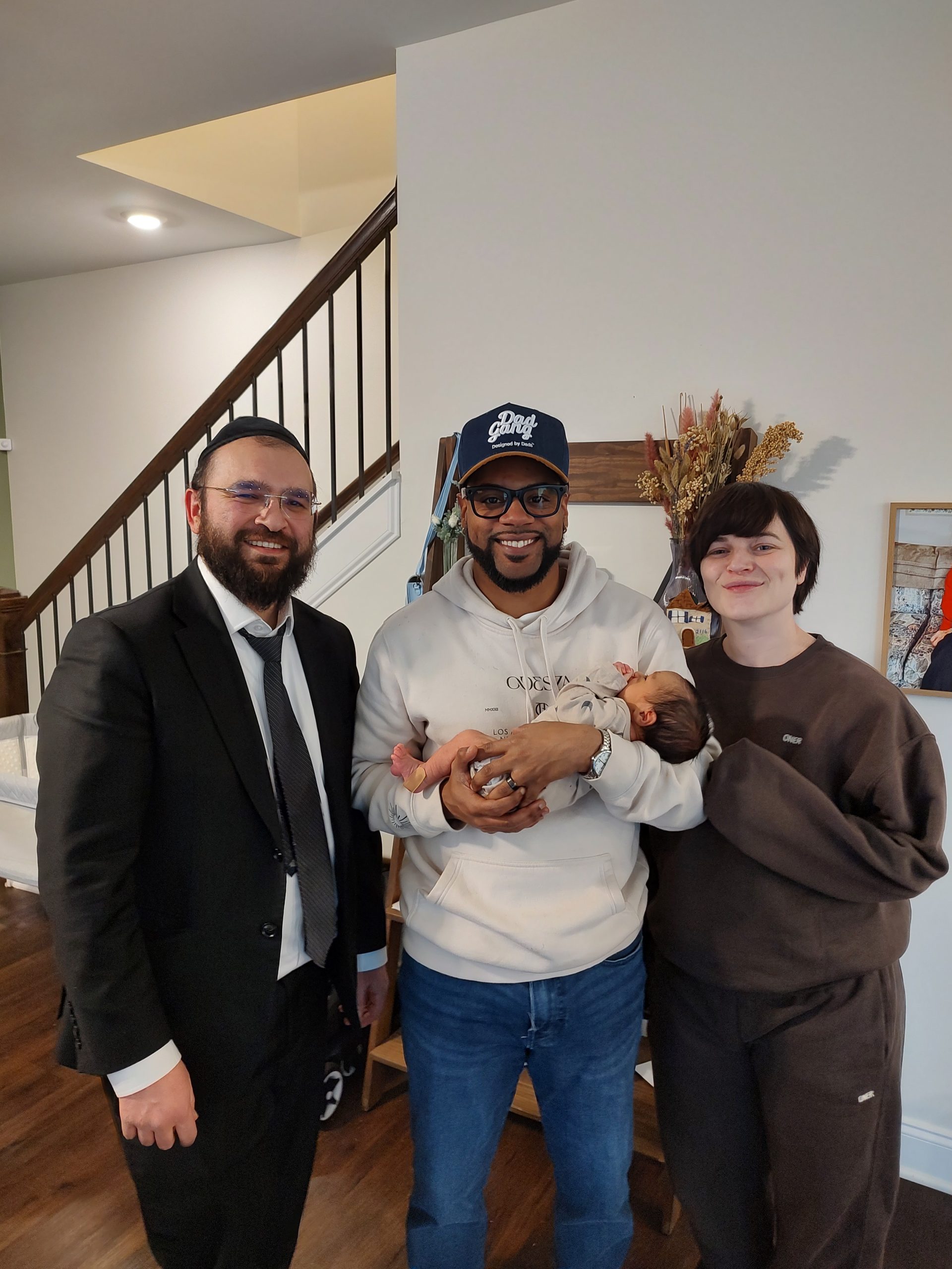 Family and baby photo for baby circumcision care